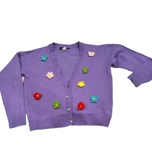 Cute flower cardigan